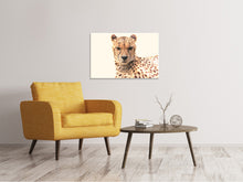 Load image into Gallery viewer, Canvas print Cheetah in the sun