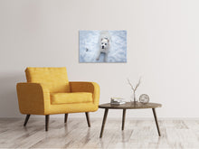 Load image into Gallery viewer, Canvas print Dogs joy in the snow
