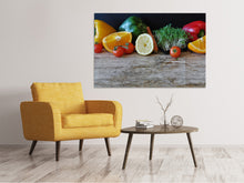 Load image into Gallery viewer, Canvas print fruit and vegetables