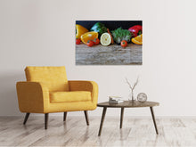Load image into Gallery viewer, Canvas print fruit and vegetables