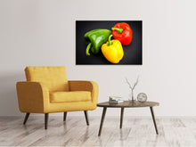 Load image into Gallery viewer, Canvas print Colorful peppers