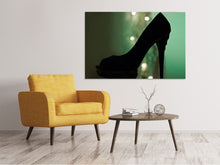 Load image into Gallery viewer, Canvas print Black high heel