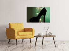 Load image into Gallery viewer, Canvas print Black high heel