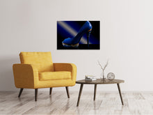 Load image into Gallery viewer, Canvas print The blue high heel