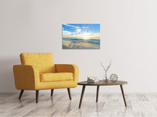 Load image into Gallery viewer, Canvas print The seagulls and the sea at sunrise