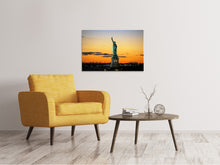 Load image into Gallery viewer, Canvas print Statue of Liberty in the evening light
