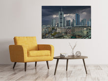 Load image into Gallery viewer, Canvas print Frankfurt in the evening dusk