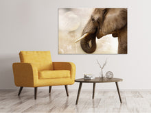 Load image into Gallery viewer, Canvas print Portrait of an elephant