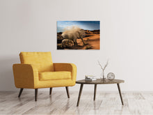 Load image into Gallery viewer, Canvas print Elephants in the desert