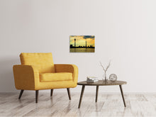Load image into Gallery viewer, Canvas print Skyline in the evening light