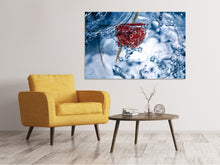 Load image into Gallery viewer, Canvas print Raspberry in the water