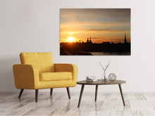 Load image into Gallery viewer, Canvas print City in the evening light