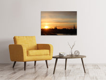 Load image into Gallery viewer, Canvas print City in the evening light
