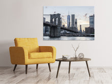Load image into Gallery viewer, Canvas print The Brooklyn Bridge in the evening
