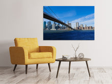 Load image into Gallery viewer, Canvas print Brooklyn Bridge in sunshine
