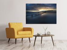 Load image into Gallery viewer, Canvas print Evening mood on the long jetty