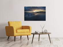 Load image into Gallery viewer, Canvas print Evening mood on the long jetty
