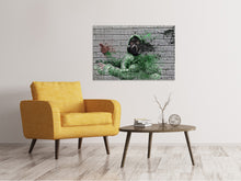Load image into Gallery viewer, Canvas print Graffiti gas mask