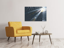 Load image into Gallery viewer, Canvas print Helicopter over skyscraper