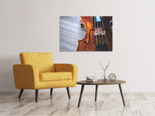 Load image into Gallery viewer, Canvas print Close up violin 2