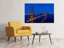 Load image into Gallery viewer, Canvas print Golden Gate at night