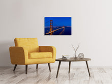 Load image into Gallery viewer, Canvas print Golden Gate at night