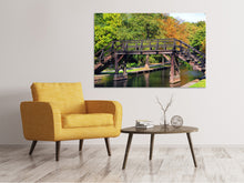 Load image into Gallery viewer, Canvas print Old wood bridge