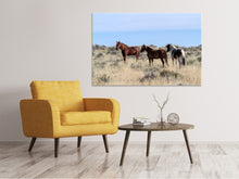 Load image into Gallery viewer, Canvas print 3 horses in nature