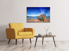 Load image into Gallery viewer, Canvas print Stranded boat
