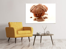 Load image into Gallery viewer, Canvas print Muffin with chocolate