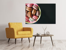 Load image into Gallery viewer, Canvas print A bowl of macaroons