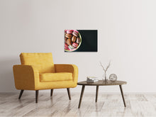 Load image into Gallery viewer, Canvas print A bowl of macaroons