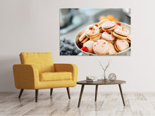Load image into Gallery viewer, Canvas print A bowl of macarons