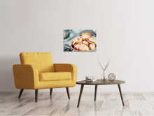 Load image into Gallery viewer, Canvas print A bowl of macarons