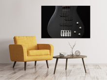 Load image into Gallery viewer, Canvas print Guitar in black