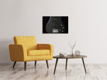 Load image into Gallery viewer, Canvas print Guitar in black