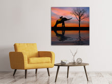 Load image into Gallery viewer, Canvas print Elephant in the evening light