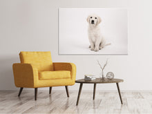 Load image into Gallery viewer, Canvas print Sweet Golden Retriever puppy