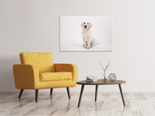 Load image into Gallery viewer, Canvas print Sweet Golden Retriever puppy