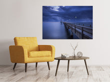 Load image into Gallery viewer, Canvas print Pier at night