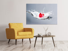 Load image into Gallery viewer, Canvas print Cherry with milk