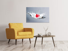 Load image into Gallery viewer, Canvas print Cherry with milk