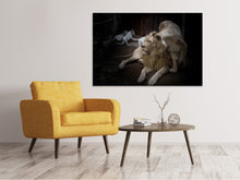 Load image into Gallery viewer, Canvas print The lion couple