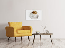Load image into Gallery viewer, Canvas print Fresh cup of coffee