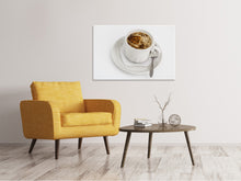 Load image into Gallery viewer, Canvas print Fresh cup of coffee