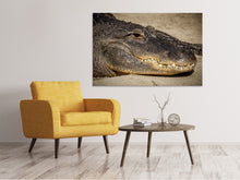 Load image into Gallery viewer, Canvas print Attention alligator!