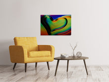 Load image into Gallery viewer, Canvas print Colored hearts