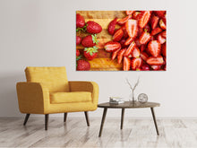 Load image into Gallery viewer, Canvas print Fresh strawberries