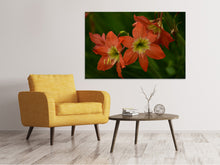 Load image into Gallery viewer, Canvas print Lilies in orange