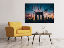 Load image into Gallery viewer, Canvas print Brooklyn Bridge in the evening light